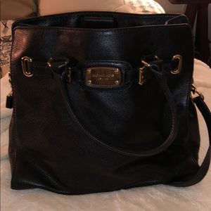 Like New black and gold Michael Kors tote